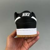 SB Dunk Low Low Top Casual Sports Skateboarding Shoes Black&WHite CD2563 006