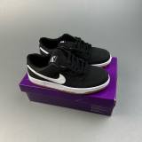 SB Dunk Low Low Top Casual Sports Skateboarding Shoes Black&WHite CD2563 006