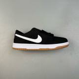 SB Dunk Low Low Top Casual Sports Skateboarding Shoes Black&WHite CD2563 006