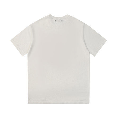 2024 Adult Spring and Autumn New Fashion Jacquard Logo Short Sleeve Sweater White Red M22601#202490