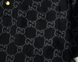 2024 Spring Summer Men's New Fashion Jacquard Logo Casual Short Sleeve Polo Shirt Shorts Set Black KK-6524