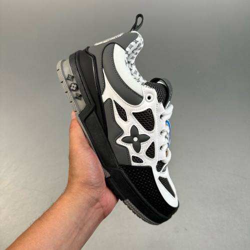 Skate Casual Sneakers Grey White