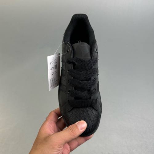 Originals Superstar Pride Retro Low cut Casual Sports Sneakers Pure Black ID3109