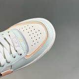 Air Force 1 Shadow Lightweight Thick Sole Low Top Board Shoes Green Orange