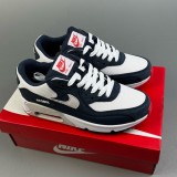 Air Max 90 Retro Casual Versatile Sports Jogging Shoes Blue White