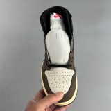 Travis Scott x Air Jordan 1 High OG Casual Sneakers Basketball Shoes Brown Black CD4487-100