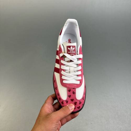 Originals Samba Vegan Retro Low-cut Casual Sneakers White&Pinke PW2414