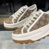 Tennis 1977 Lido Thick Sole Casual Sneakers Khaki
