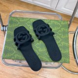 Women's GG Thin Bottom Non-slip Sandals Slippers Black