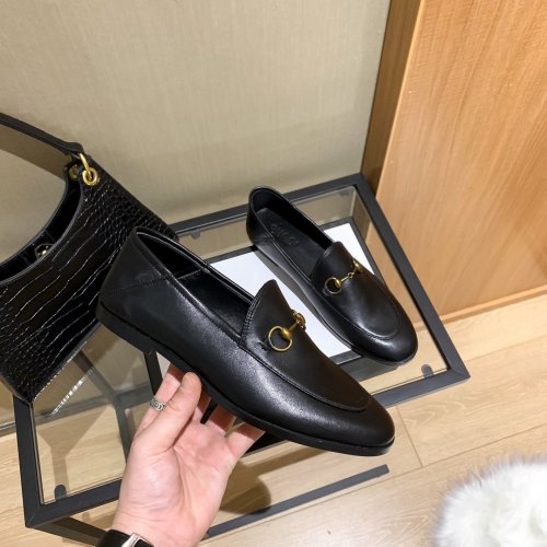 Women's Horsebit Slip On Loafer Flat Shoes Black
