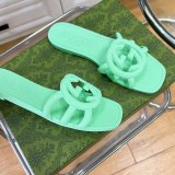 Women's GG Thin Bottom Non-slip Sandals Slippers Green