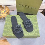 Women's GG Thin Bottom Non-slip Sandals Slippers Black