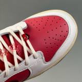 SB Dunk Low Retro Low Top Casual Sneakers White&Red HF0736 161