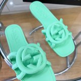 Women's GG Thin Bottom Non-slip Sandals Slippers Green