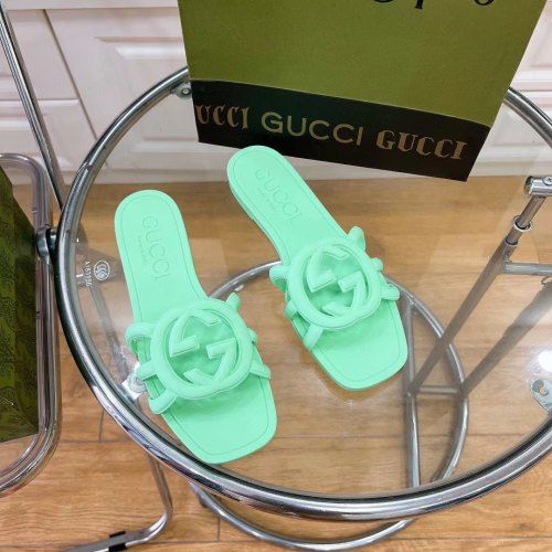 Women's GG Thin Bottom Non-slip Sandals Slippers Green
