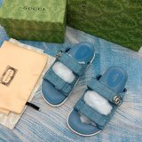 Women's GG Non-slip Sandals Slippers Blue