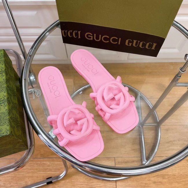 Women's GG Thin Bottom Non-slip Sandals Slippers Pink