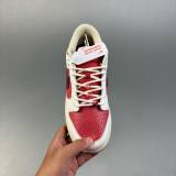 SB Dunk Low Retro Low Top Casual Sneakers White&Red HF0736 161