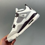 A Ma Maniere x Air Jordan 4 Retro  Burgundy  Casual Sports Shoes Gray White FZ4810-001