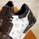 Men's Run Away Casual Sneakers White Brown