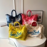 5A Women's Cotton Canvas Vanity Tote Bag Yellow