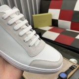 Men's Vintage Check Panelled Casual Sneakers White