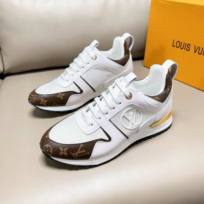 Men's Run Away Casual Sneakers White Brown