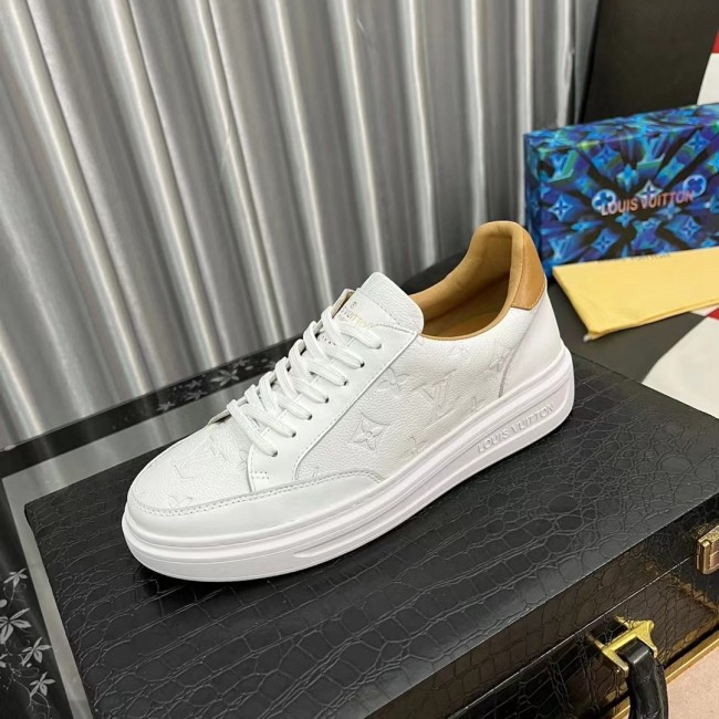 Men's Beverly Hills Casual Sports Shoes White Brown