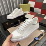 Men's Vintage Check Panelled Casual Sneakers White