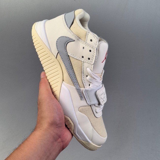Wmns Air Jordan Cut The Check Casual Sneakers Beige Grey FZ8117 003