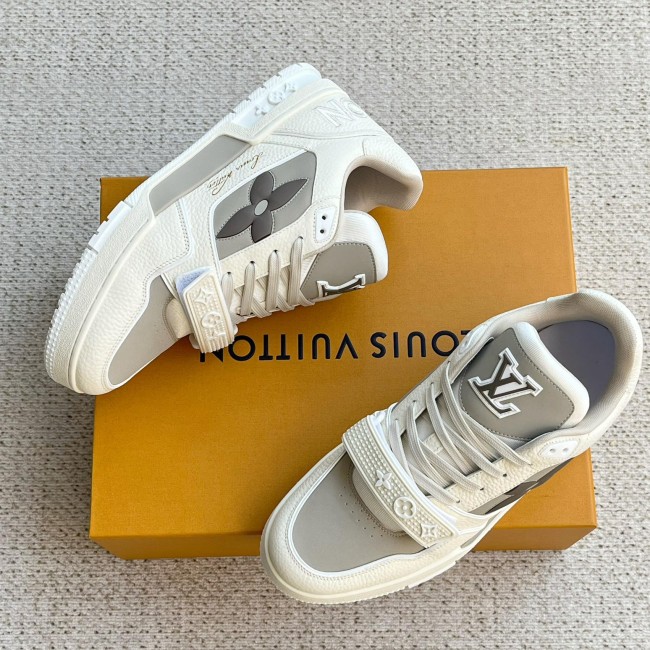 Trainer Casual Sneakers Monogram Flower Beige