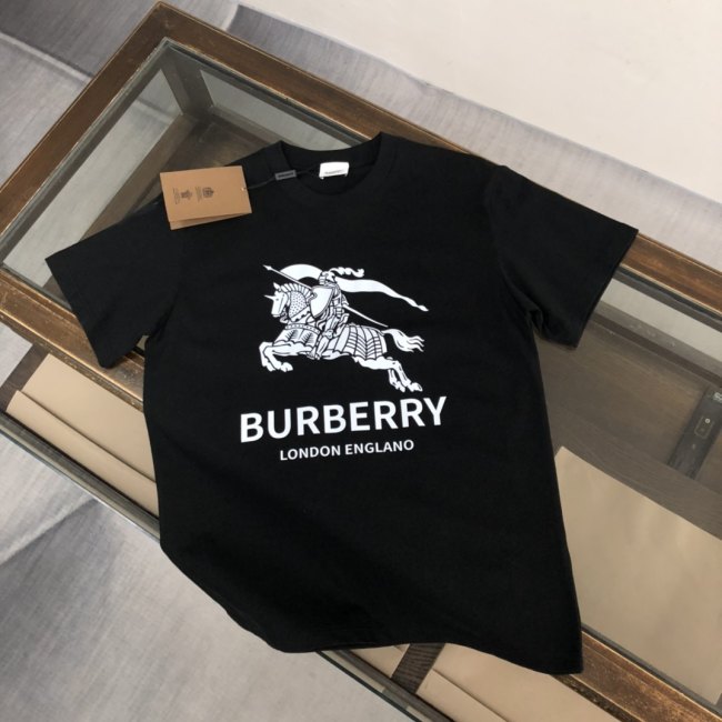 Summer Printed Logo Short Sleeve T-Shirt Black White China Size