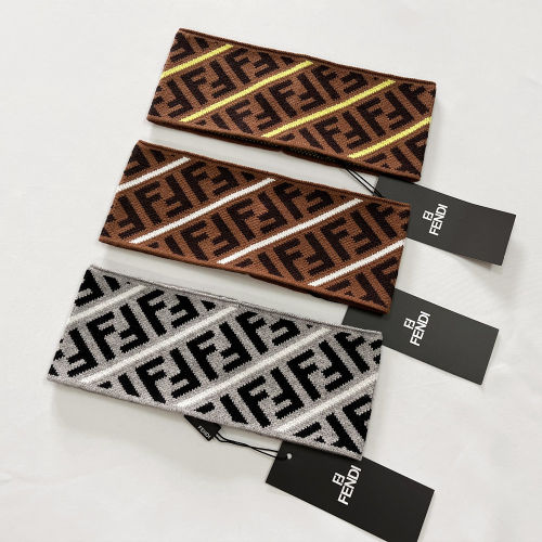 Wide Edge Headpiece Jacquard Logo Sport Knit Hairband 128# 8.5CM