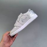 AJ1 Low Top Retro Versatile Sneakers Gray CZ0790 002