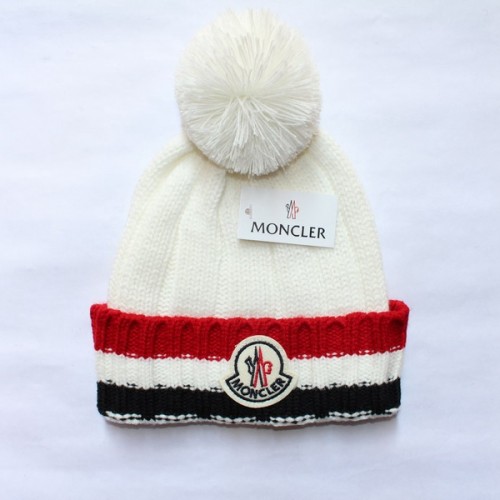 women’s Ribbed Fur Pom Knit Cap Cuffed Beanie Winter Soft Warm 022#