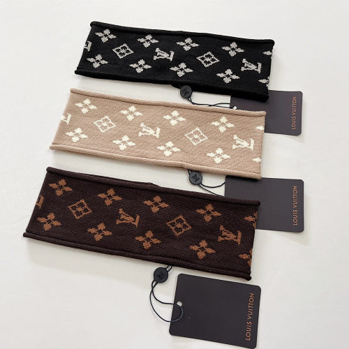 Wide Edge Headpiece Jacquard Logo Sport Knit Hairband 127# 7.5cm