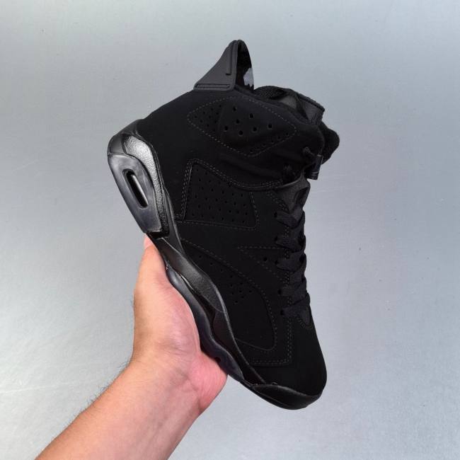 AJ6 Retro High Top Versatile Sneakers Black DB9818-001