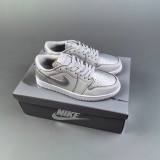 AJ1 Low Top Retro Versatile Sneakers Gray CZ0790 002