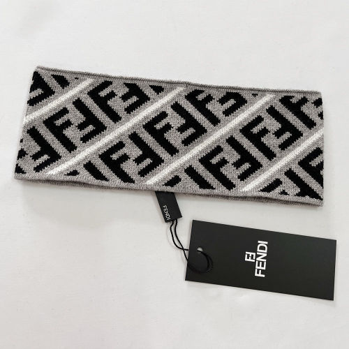 Wide Edge Headpiece Jacquard Logo Sport Knit Hairband 128# 8.5CM