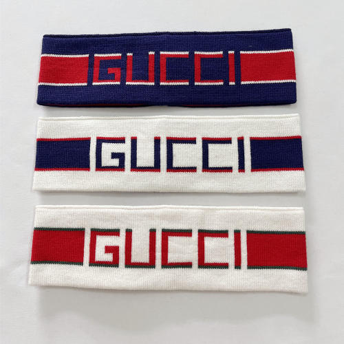 Wide Edge Headpiece Jacquard Logo Sport Knit Hairband 125# 6.5cm