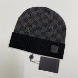 One Point Knit Cap Cuffed Beanie Winter Soft Warm Unisex 223#