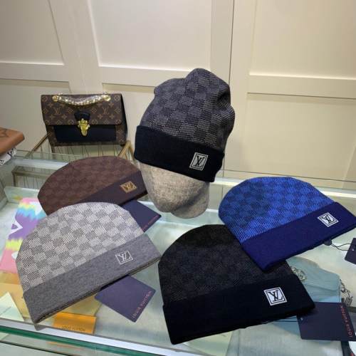 One Point Knit Cap Cuffed Beanie Winter Soft Warm Unisex 201#