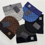 One Point Knit Cap Cuffed Beanie Winter Soft Warm Unisex 201#
