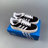 AD Originals Gazelle Bold Low Top Skate Sneakers White&Black IE0429