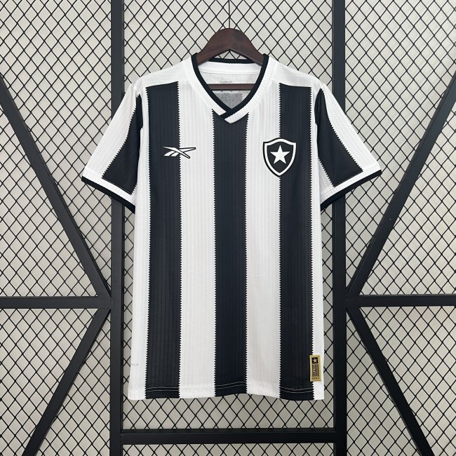 2425 Botafogo Home Jersey Soccer Black White