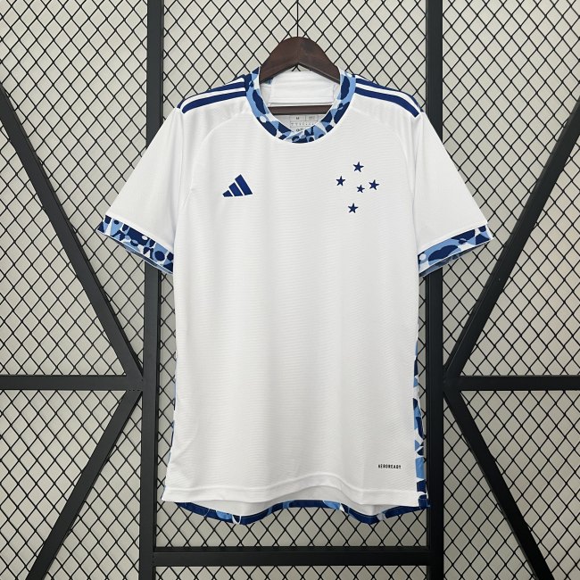 2425 Cruzeiro Away Jersey Soccer White