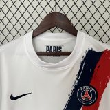 2425 PSG Away Jersey Soccer White Red