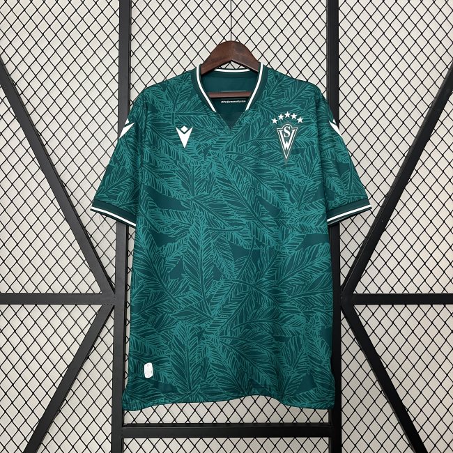 2425 Santiago Wanderers Home Jersey Soccer Dark Green