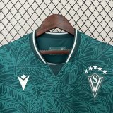 2425 Santiago Wanderers Home Jersey Soccer Dark Green