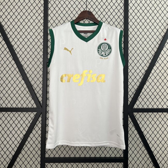 2425 Vest Palmeiras Away Jersey Soccer White Green